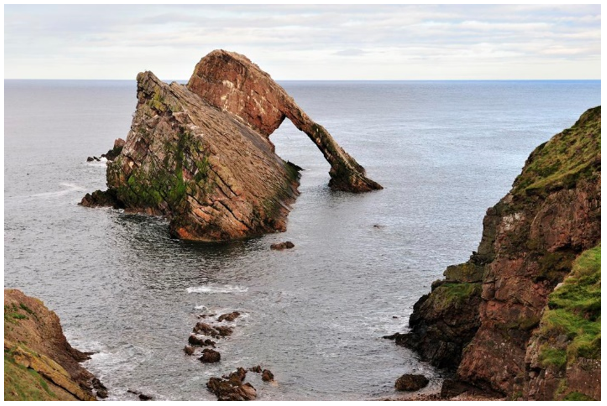 Bow Fiddle Rock, stack and arch