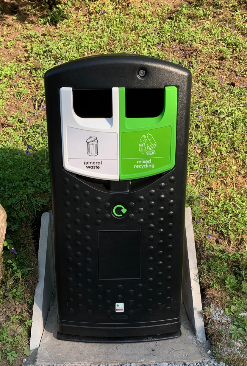 Dual bins to encourage recycling at Grandtully