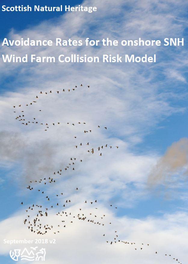 Front cover - Avoidance rates for the onshore SNH Wind Farm Collision Risk Model