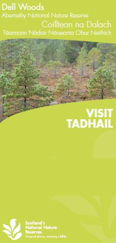 Visit Dell Woods (Abernethy National Nature Reserve) Tadhail Coilltean na Dalach Tèarmann Nàdair Nàiseanta front cover