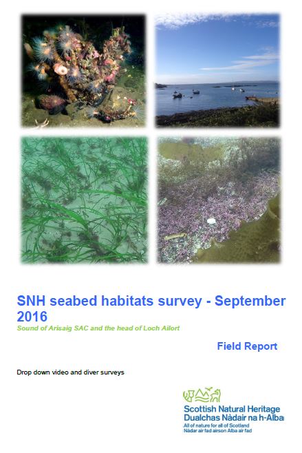 SNH Seabed Habitats Survey - front cover