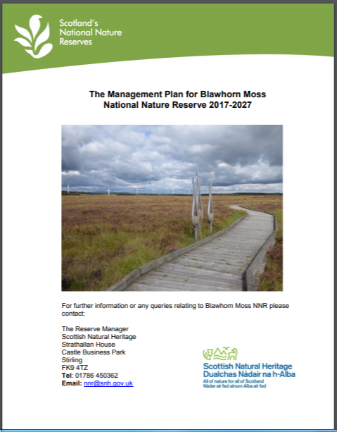Blawhorn Moss NNR front cover