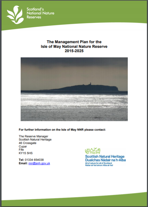 Isle of May NNR front cover