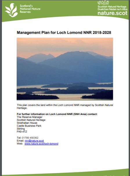 Loch Lomond NNR front cover