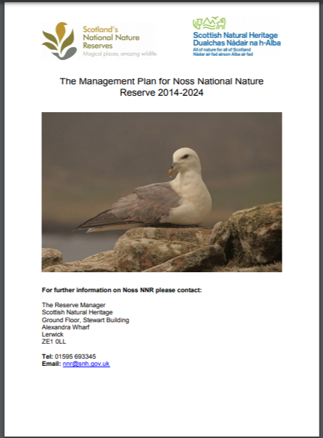 Noss NNR front cover