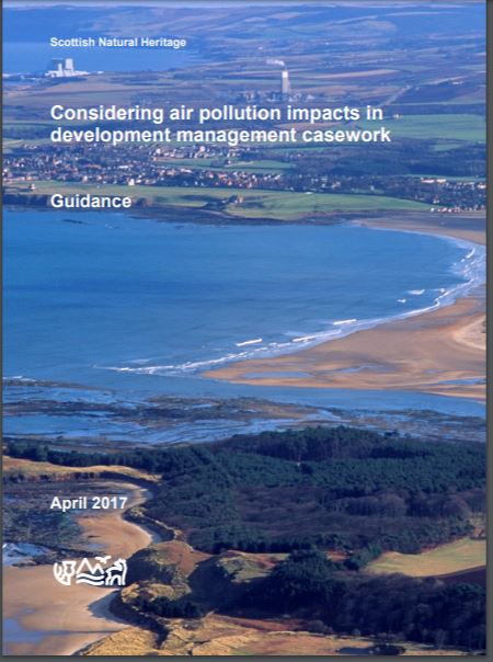 Considering air pollution impacts in development management casework front cover