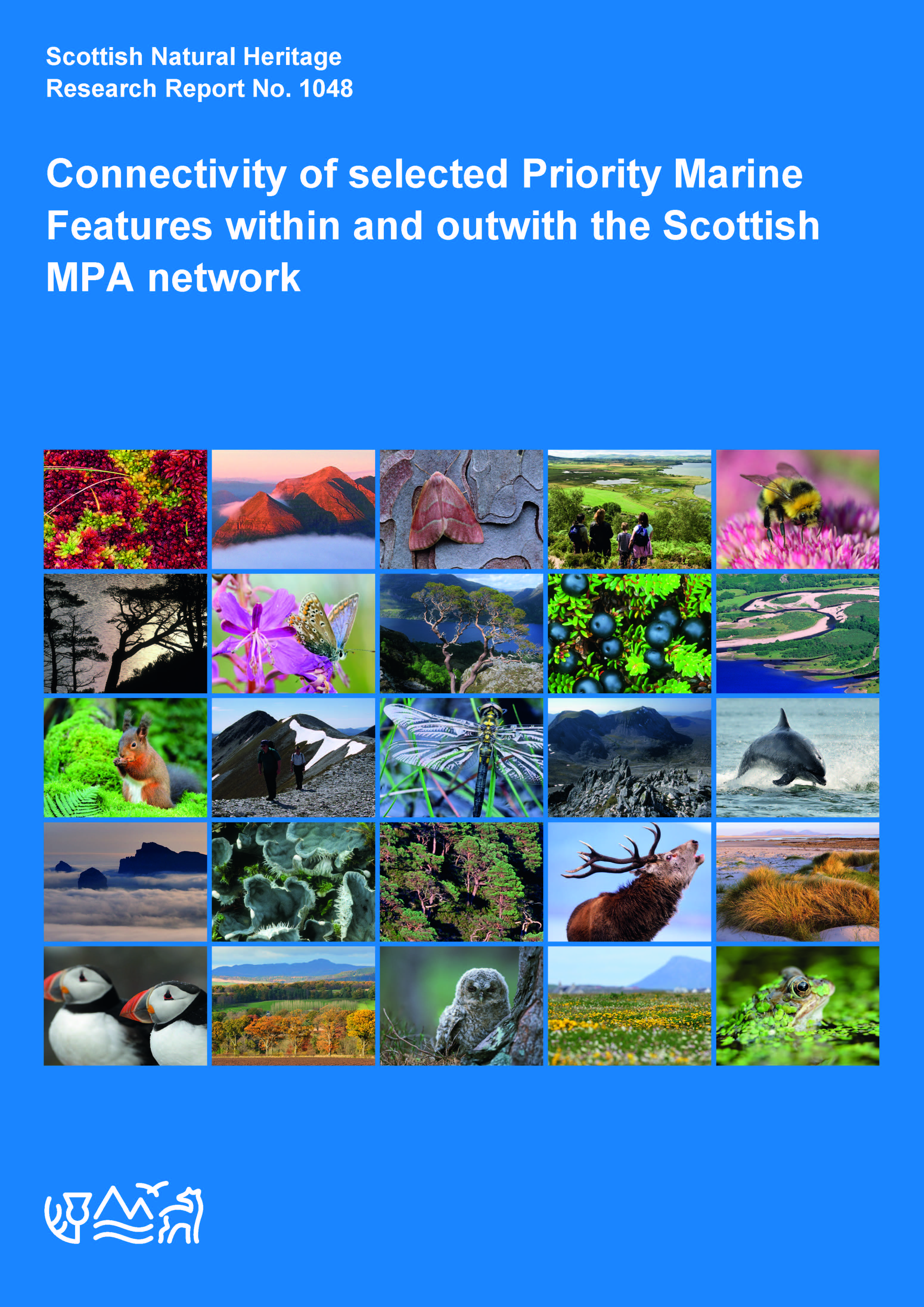 Front cover of  Research Report 1048 - Connectivity of selected Priority Marine Features within and outwith the Scottish MPA network