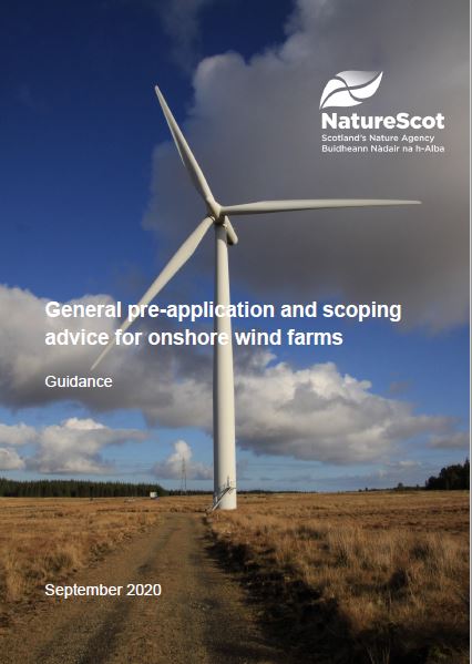 Advice for onshore wind farms front cover