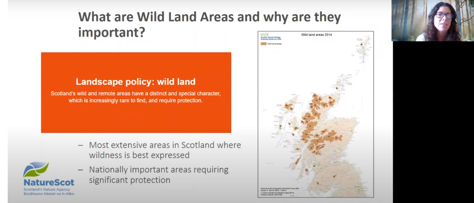Wild Lands webinar screen shot