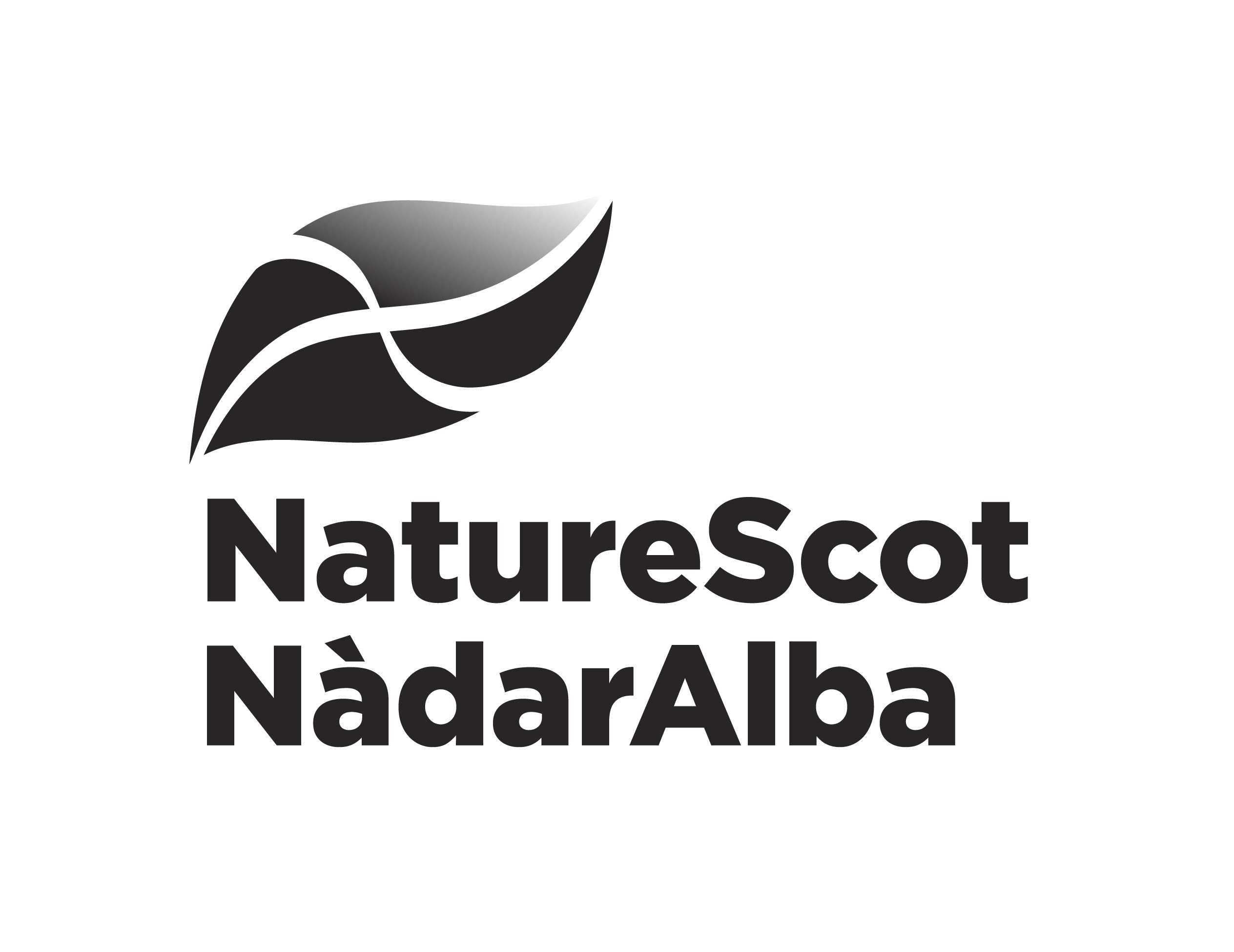 NatureScot simple black and white logo