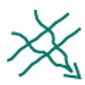 illustration of a burn crossing a path.