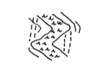 illustration of a steep braided path