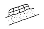 illustration of a stone revetment