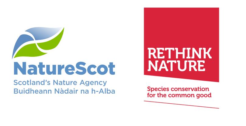 NatureScotland Rethink - Species on the Edge logos