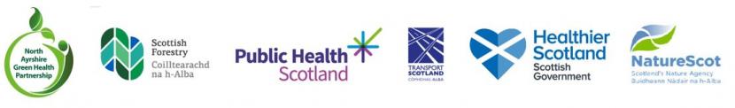 Logos for North Ayrshire Green Health Partnership 