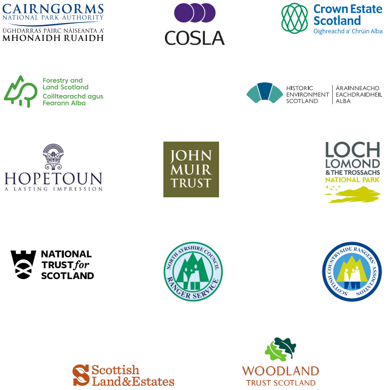 logos for Ranger Development Partnership - all organizations are listed above this image