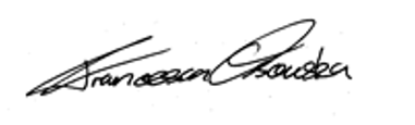 Francesca Osowska, Chief Executive, NatureScot signature