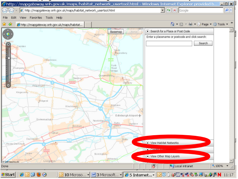 GIS Tool - Screenshot of create networks