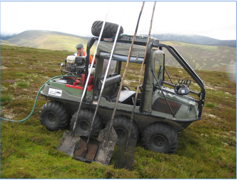 Figure 11 - All Terrain Vehicle, with fire-fogger and fire beaters