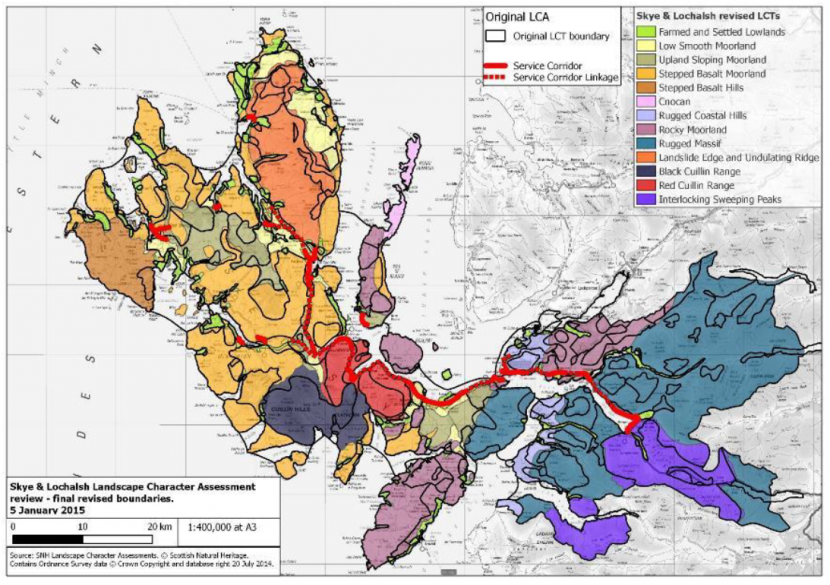 Map of Skye & Lochalsh showing boundary differences