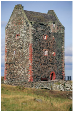 Smailholm Tower a tall stone tower house