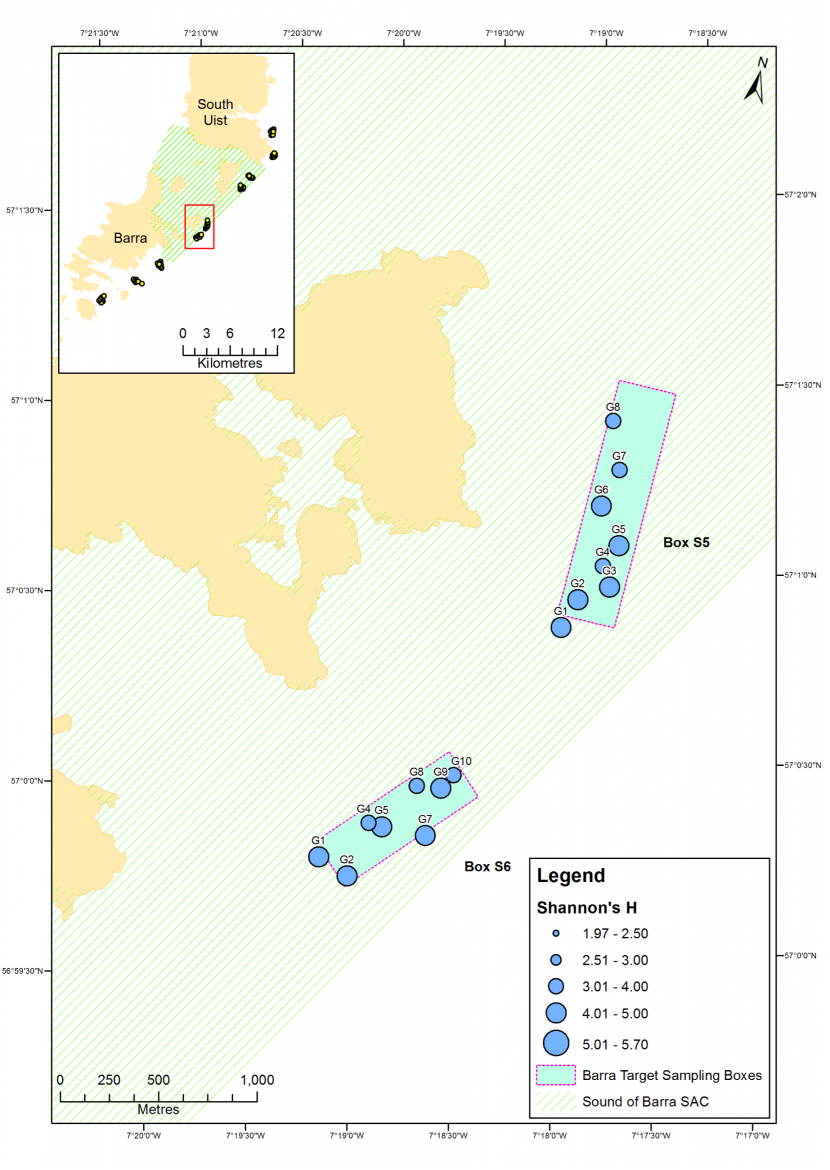 Alt text Map of Shannon's H
