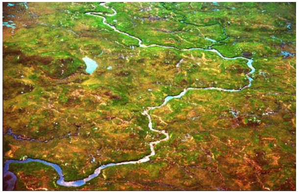 Aerial image of Rannoch Moor