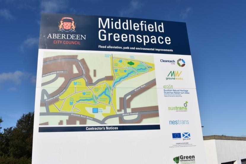 Middlefield Greenspace and Regeneration Project - promotional signage