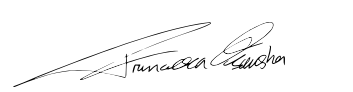 Francesca Osowska, Chief Executive NatureScot signature