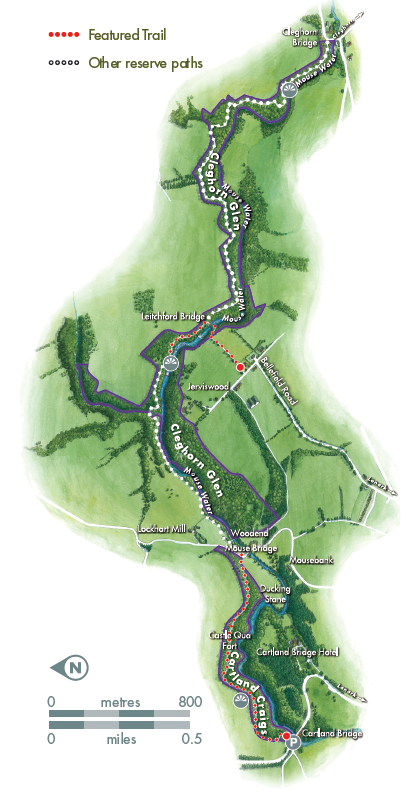 Cleghorn Glen map