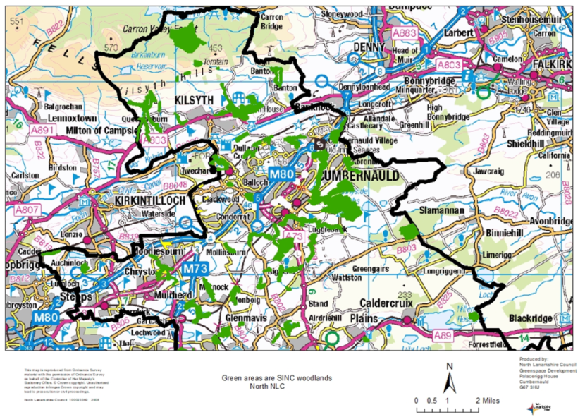 Map 4 - Woodland Sites of Importance for Nature Conservation (SINCs) - North
