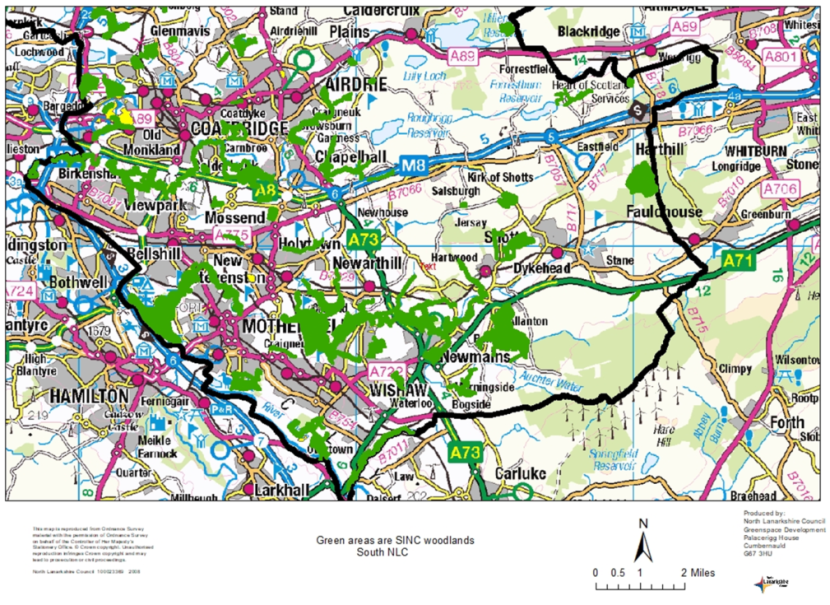Map 5 - Woodland Sites of Importance for Nature Conservation (SINCs) - South