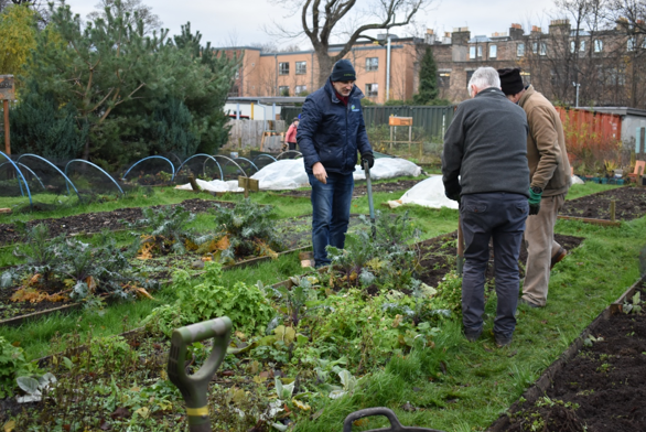 Gardeners at the Royal Edinburgh Hospital Community Garden 