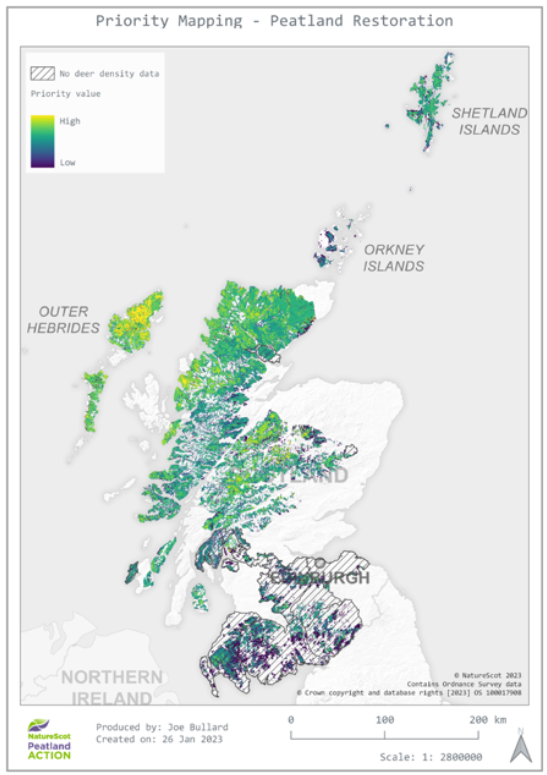 Business Plan 2023 - Peatland Restoration map