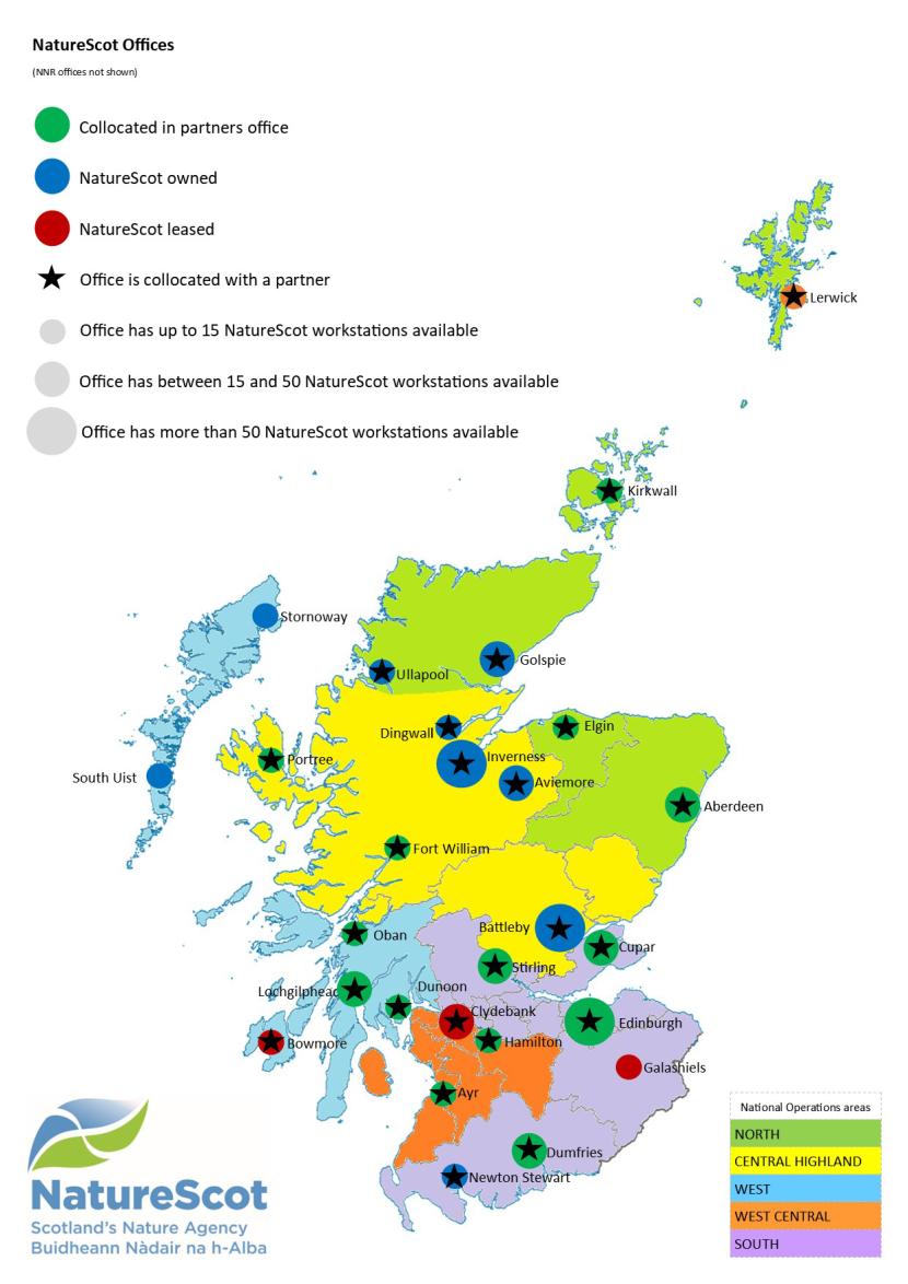Business Plan 2023 - NatureScot office map