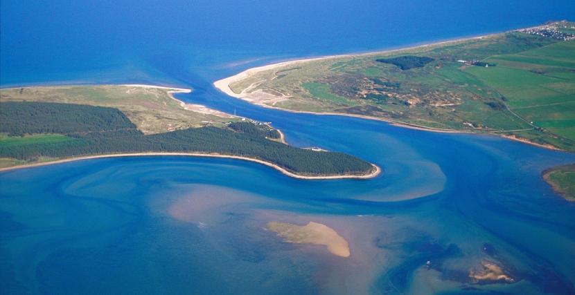 Aerial view of Loch Fleet NNR