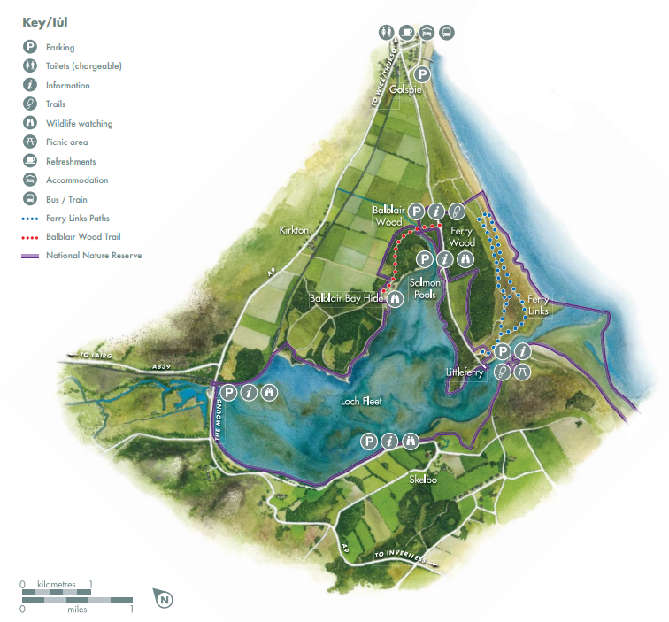 Loch Fleet National Nature Reserve map