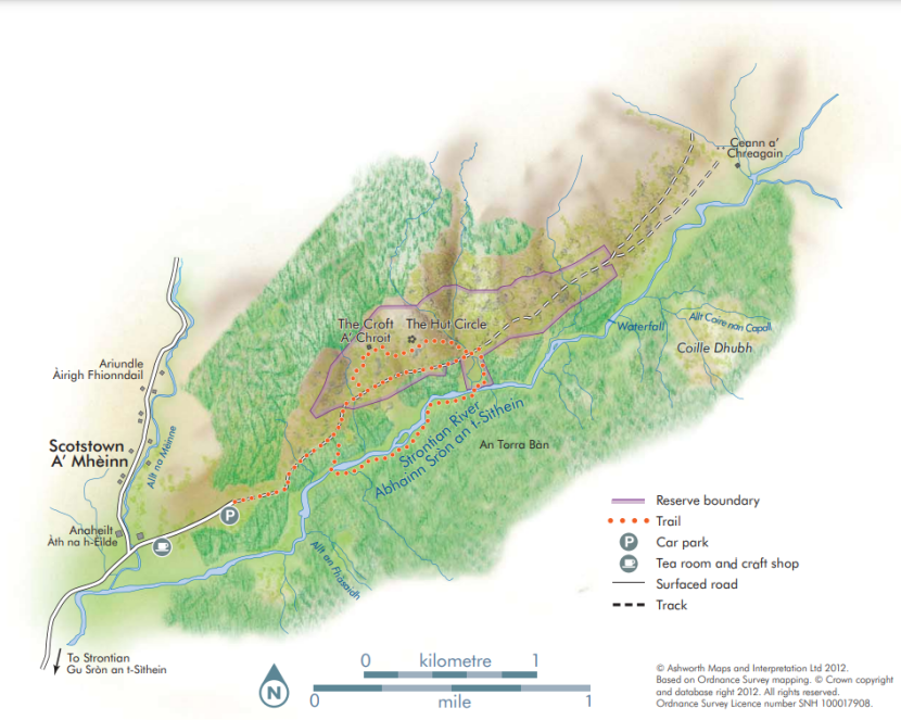 Ariundle Oakwood National Nature Reserve map