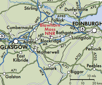 Blawhorn Moss National Nature Reserve map