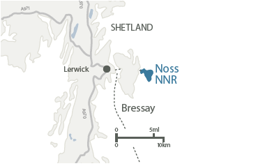 Noss National Nature Reserve map