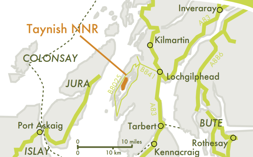 Taynish National Nature Reserve map
