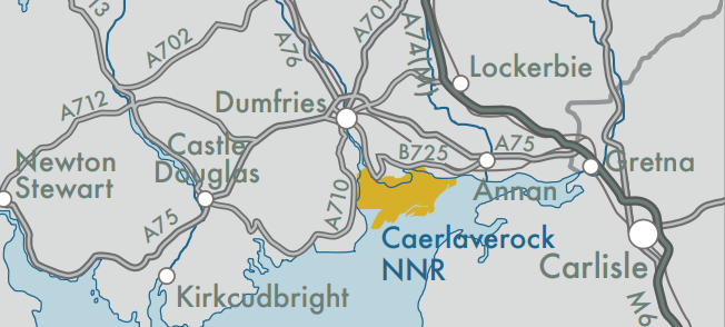 Visit Caerlaverock National Nature Reserve map 