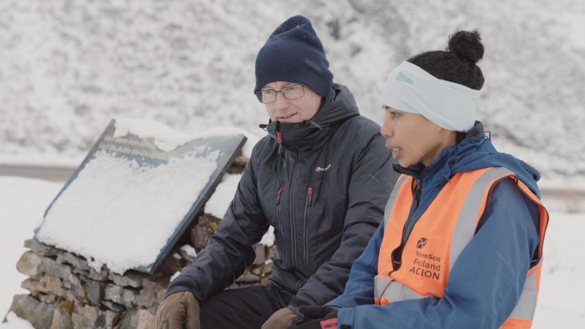 Peatland Action Project Officer and local agent  copyright Swift Films / Peatland Action - NatureScot.