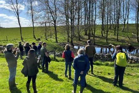 group visiting Argaty Red Kites