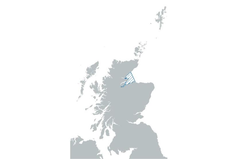 Map highlighting Moray Firth