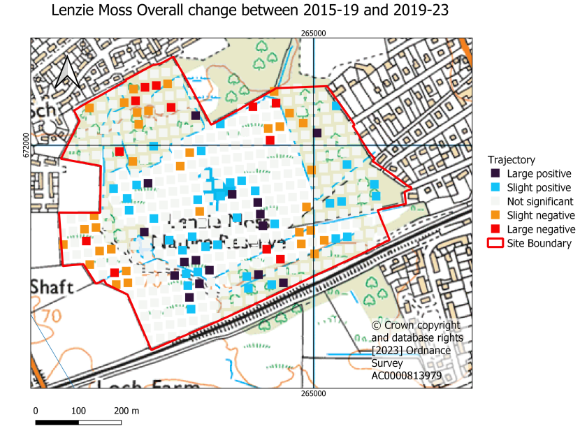 Lenzie Moss overall trajectory of change map