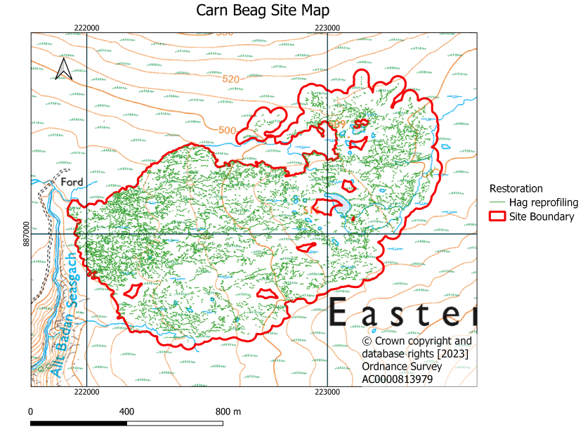 Carn Beag site map
