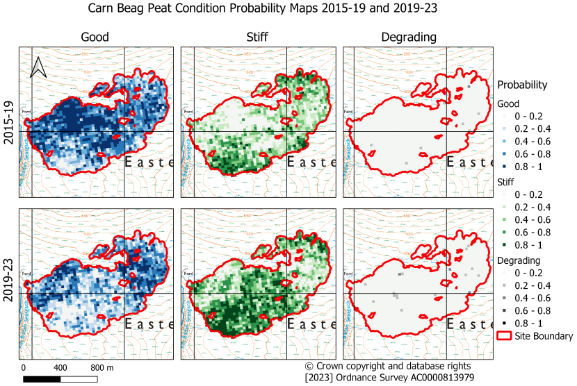 Carn Beag probability condition maps