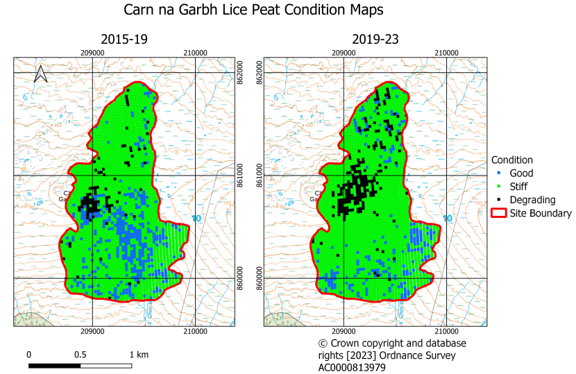 Carn na Garbh Lice maximum probability condition maps