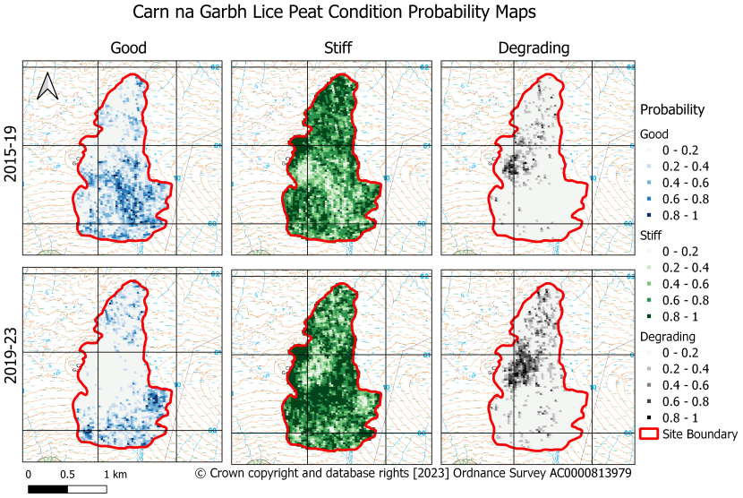 Carn na Garbh Lice probability condition maps